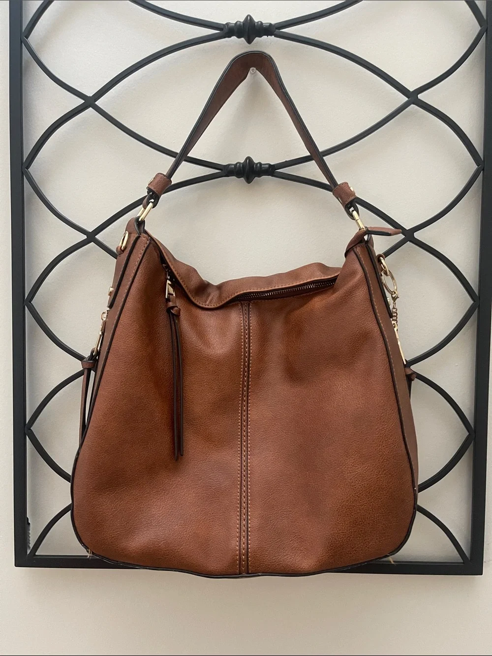 Brown Hobo Shoulder Bag